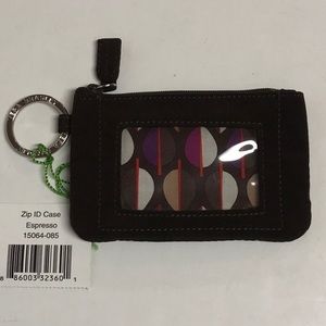NEW Vera Bradley Zipper ID case